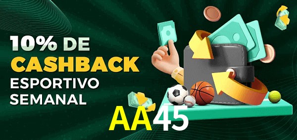 10% de bônus de cashback na AA45
